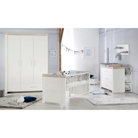 Furniture Set 'Lucy' 2-Piece, incl. Convertible Cot Bed 70 x 140 cm & Changing Table Wide – Cutout (2/13)