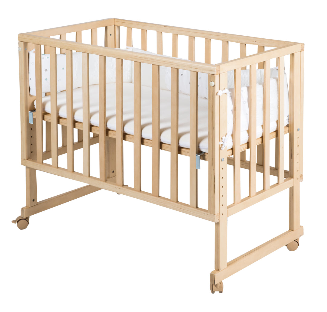 Culla 'safe asleep®' 3 in 1, 'Sternenzauber', lettino da co-sleeping, lettino & panca, naturale, incl. accessori – Ritaglio (4/11)