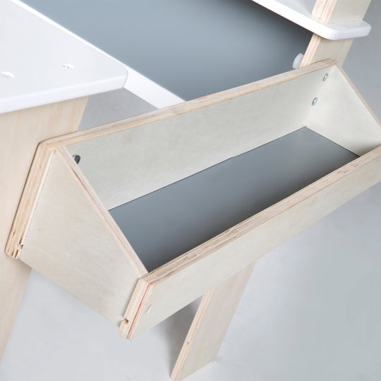 Marchande pour enfants, marchande en bois, stand de vente avec comptoir et comptoir latéral – Photo de détail (11/17)