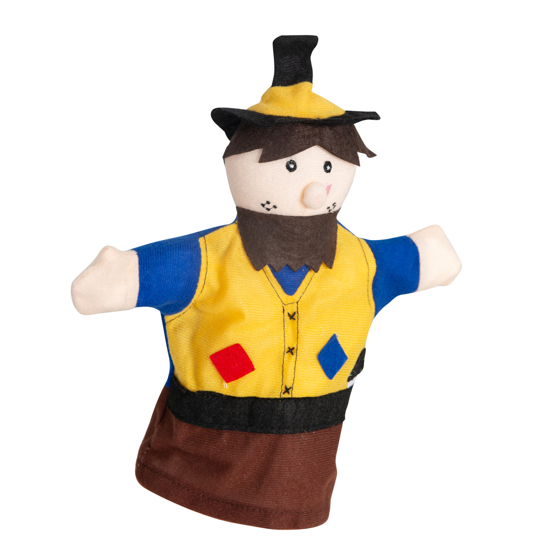 Kasperlefiguren Made of Fabric, Handpuppenset 6-Piece, Kasperpuppen for Puppet Theatre & Role Play – Cutout (12/17)