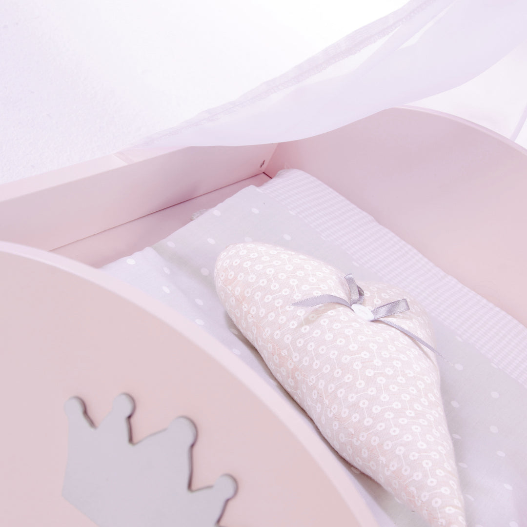Doll's Bed 'Prinzessin Sophie', incl. Textile Accessories, Bedding & Canopy – Detail Image (3/6)