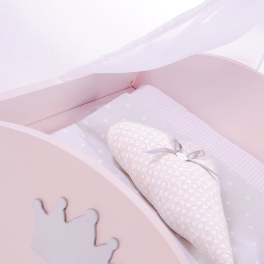 Doll's Bed 'Prinzessin Sophie', incl. Textile Accessories, Bedding & Canopy – Detail Image (3/6)
