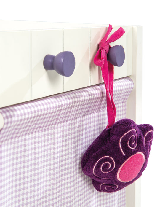 Doll's Dresser & -Bett in a, 'Fienchen', incl. Textile Accessories, White Lacquered – Detail Image (3/6)