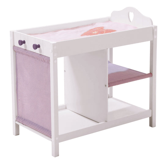 Doll's Dresser & -Bett in a, 'Fienchen', incl. Textile Accessories, White Lacquered – Cutout (1/6)